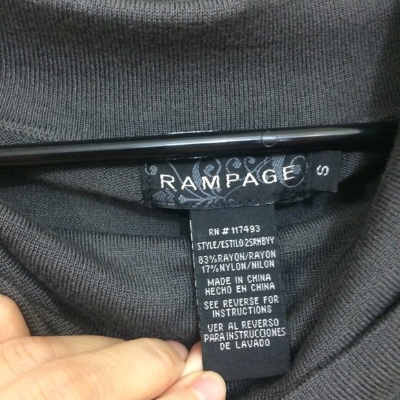 4/$25 ๐ Rampage Small Knit Sweater Gray Cowl Neck - Picture 9 of 10